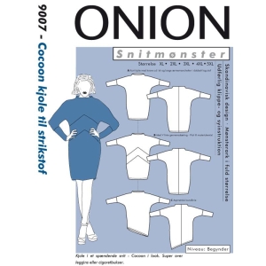 Onion 9007 Cocoon kjole til strikstof, store størrelser