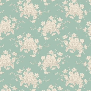 Tilda SB White flower teal
