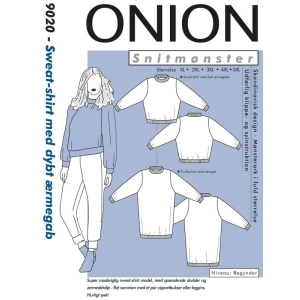 Onion 9020 Sweat-shirt med dybt ærmegab, store størrelser