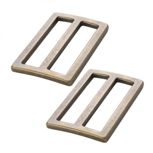 ByAnnie, 1,5" Flat Widemouth Sliders Antique brass, to stk