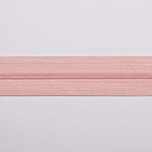 Glidelås meter lys rosa 4 mm