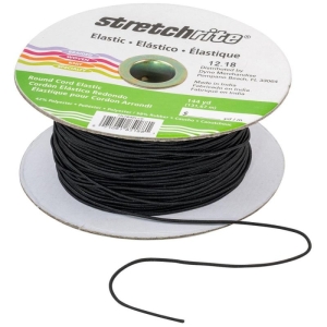 Sort spagettistrikk 1,5 mm, selges pr meter