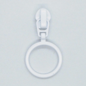 Glidere Hvit med ring 4mm