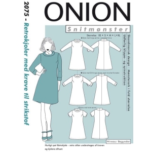 Onion 2075 Retrokjoler med krave til strikstoffer