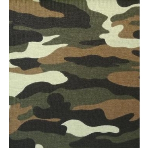 Jersey Kamuflasje print, grønn