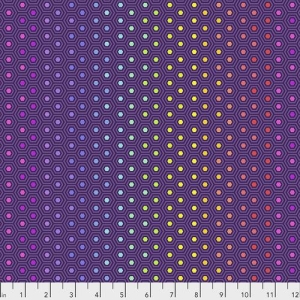 Tula Pink Hexy Rainbow Starling