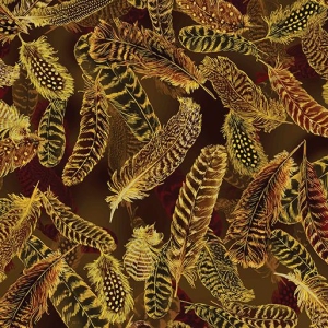 Gilded feather brun