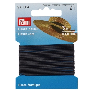 Sort spagettistrikk, 3m pr pk