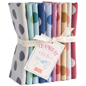 Tilda FQ Chambrey Dots  10 stk
