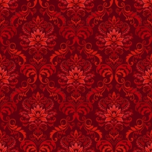 Damask i rødt