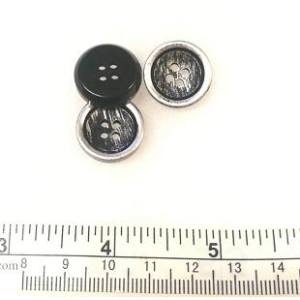 Knapp med metall lock 18 mm