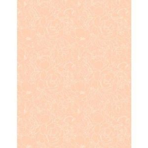Floral Outlines Peach