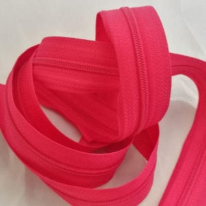 Glidelås meter Pink 4 mm
