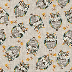 Tossed Owls Taupe