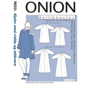 Onion 9023 Kjoler med vidde og ståkrave, store størrelser