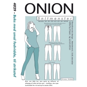 Onion 4029 Buks med smal fodvidde, til strikstof