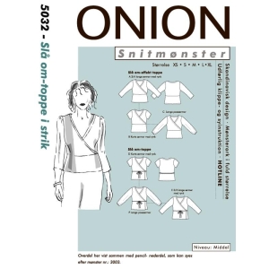 Onion 5032 Slå om-toppe i strik