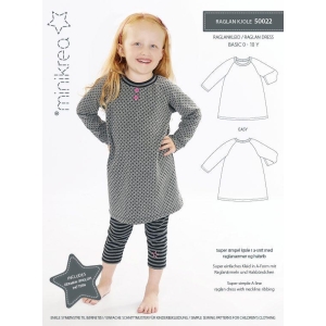 Minikrea 50022 Raglan Kjole 0-10 år