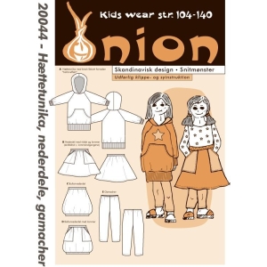 Onion 20044 Hættetunika, nederdele, gamache, shorts Str 104-140