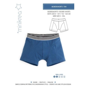 Minikrea 114 Boxershorts -til gutt; 4-14 år, 110-164cm -til mann; S-XXL