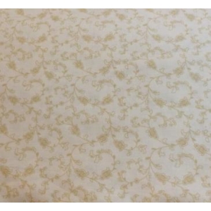 Bredt stoff ranker i beige på lys beige