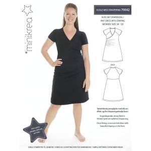 Minikrea 70042 Kjole med drapering Dame 34-50