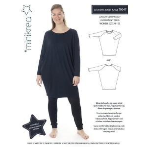 Minikrea 70047 Loose fit jersey kjole Dame 34-50