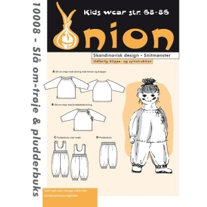 Onion 10008 Slå om-trøje & pludderbuks  Str 68-92