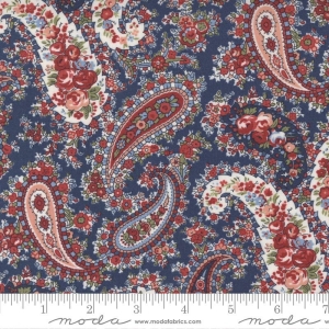 Paisley rødt og blått, Isabella