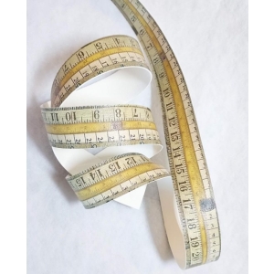 PVC veskehank, målebånd motiv, 30mm bredt