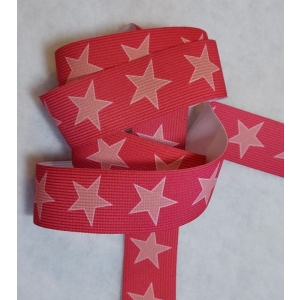 Boxerstrikk rosa med stjerner