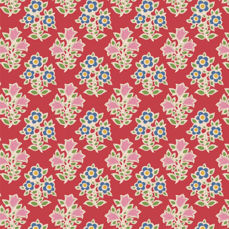 Tilda Jubilee, Farm Flowers Red