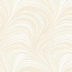 Bredt stoff, vifter i lys beige