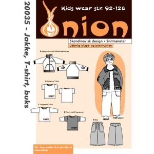 Onion 20035 Jakke, T-shirt og buks Str 92-128