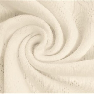 Pointelle Bomullsjersey Ecry