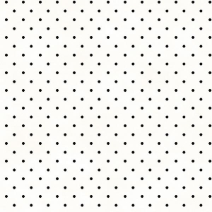 Dots hvit med sorte prikker