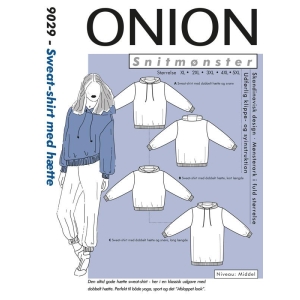Onion 9029 Sweat-shirt med hætte, store størrelser