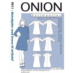 Onion 9011 Retrokjoler med krave til strikstoffer, store størrelser