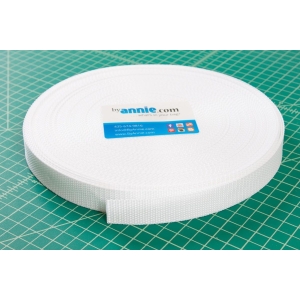 ByAnnie Webbing hvit  1"