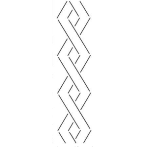 Quiltemal rektangel kabel. 7,6cm