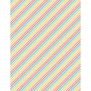 Diagonal Stripes Cream/Multi