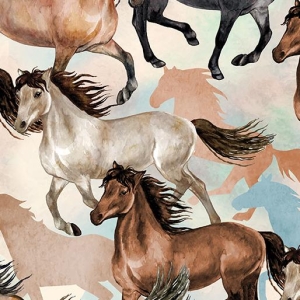 Hester i sprang, ( Running Horses)