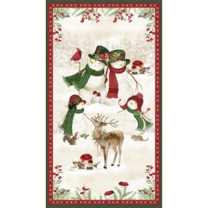 Woodland Snowmen, panel
