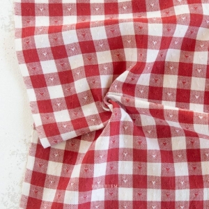 Queen of heart Gingham, rød/hvit