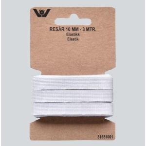 Strikk hvit 10mm 3m pk.