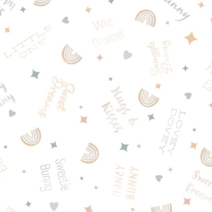 Honey Bunny rainbow white