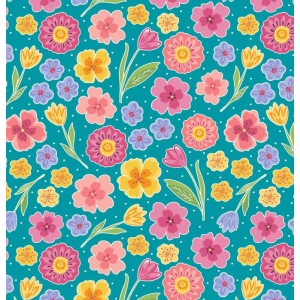 Full Bloom Floral Turkis, bit 55cm