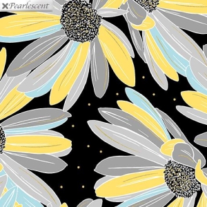 Shimmer & Shine Daisies Black, bit 1 mtr