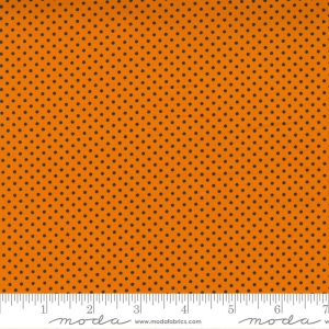 Orange med sorte prikker, Halloween, bit 50 cm
