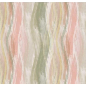 Bredt stoff; Render i grønt, rosa, brunt, bit 1,3 mtr